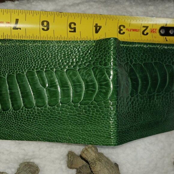 Authentic Ostrich Leg Leather with Authentic French Goat Leather. - Picture 6 of 11